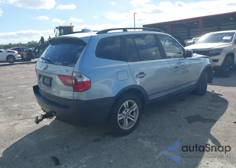 2005 BMW X3 3.0I из США, поврежденный, VIN WBXPA93445WD18065